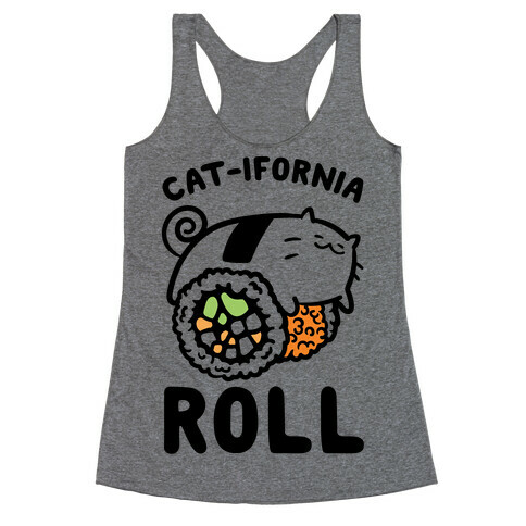 California Cat Roll Racerback Tank Top