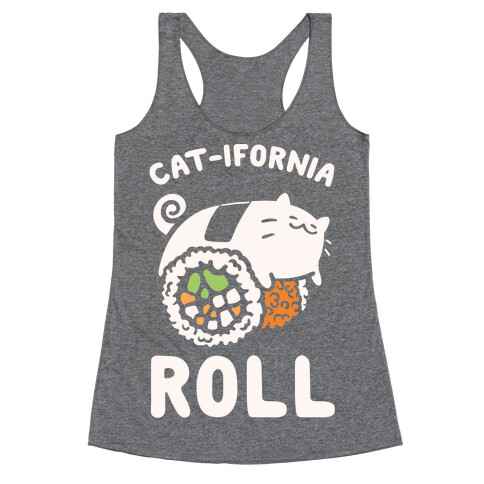 California Cat Roll Racerback Tank Top