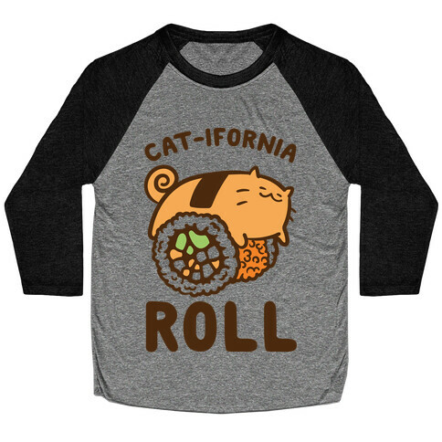 California Cat Roll Baseball Tee