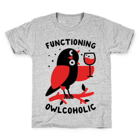Functioning Owlcoholic Kids T-Shirt