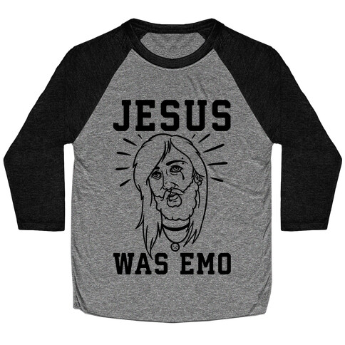 Jesus Was Emo Baseball Tee