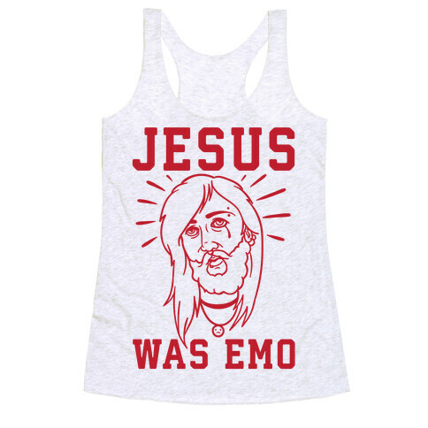 Jesus Was Emo Racerback Tank Top