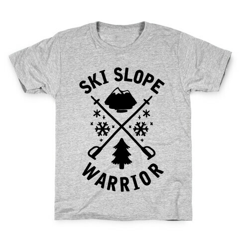 Ski Slope Warrior Kids T-Shirt