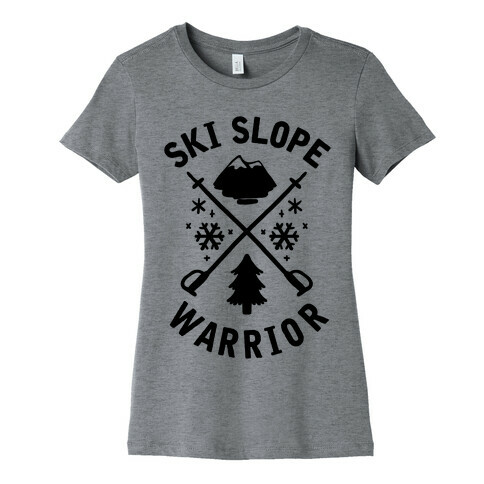 Ski Slope Warrior Womens T-Shirt