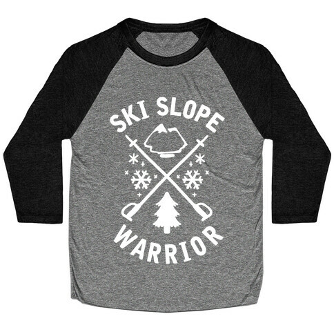 Ski Slope Warrior Baseball Tee