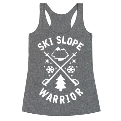 Ski Slope Warrior Racerback Tank Top