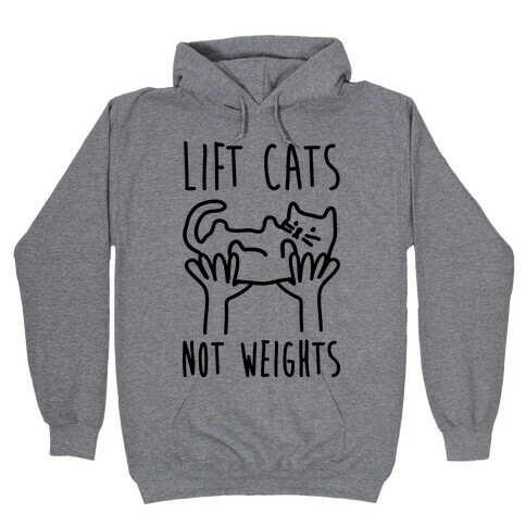 Lift Cats Not Weights Hooded Sweatshirt