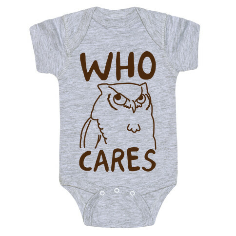 Who Cares Owl Baby One-Piece