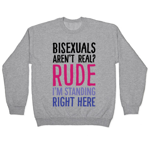Bisexuals Aren't Real? Pullover
