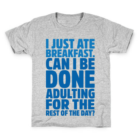 I Just Ate Breakfast Kids T-Shirt