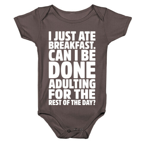 I Just Ate Breakfast Baby One-Piece