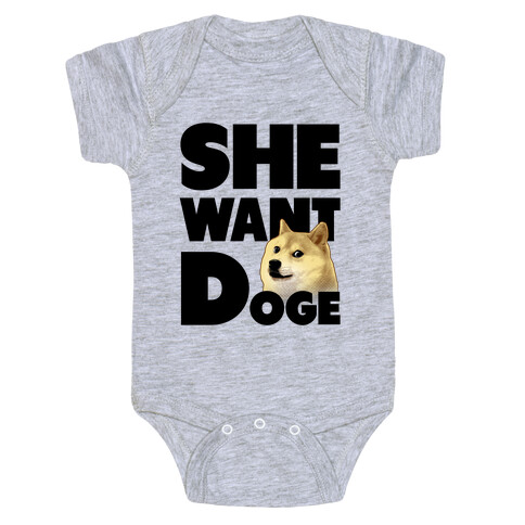 She Want Doge Baby One-Piece