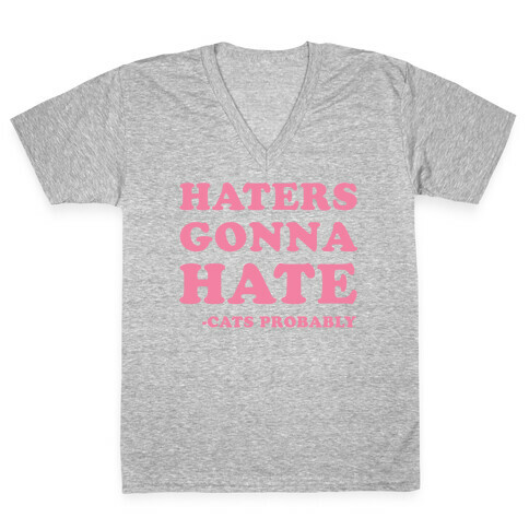 Haters Gonna Hate Cats V-Neck Tee Shirt