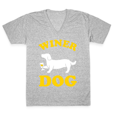 Winer Dog V-Neck Tee Shirt