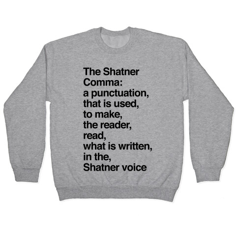 Shatner Comma Pullover