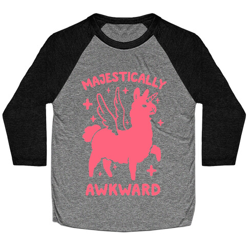 Majestically Awkward Llamicorn Baseball Tee