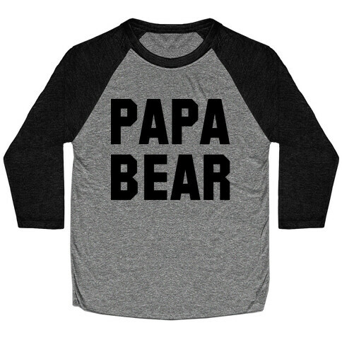 Papa Bear Baseball Tee