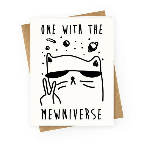 One With The Mewniverse Greeting Card