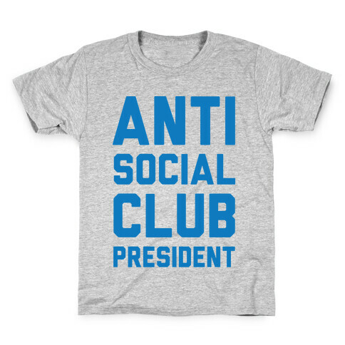 Antisocial Club President Kids T-Shirt