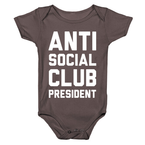 Antisocial Club President Baby One-Piece