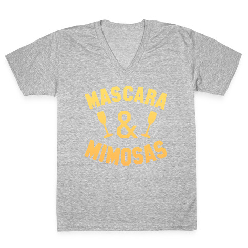 Mascara & Mimosas V-Neck Tee Shirt