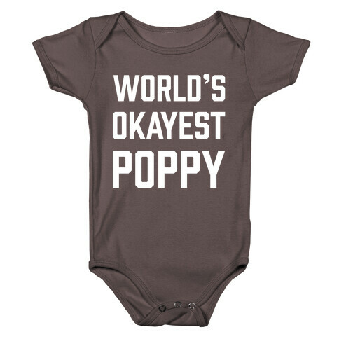 World's Okayest Poppy Baby One-Piece