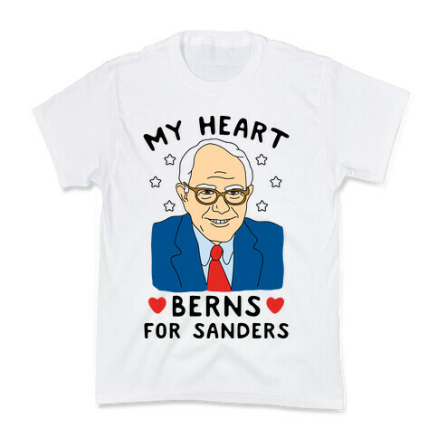 My Heart Berns For Sanders Kids T-Shirt