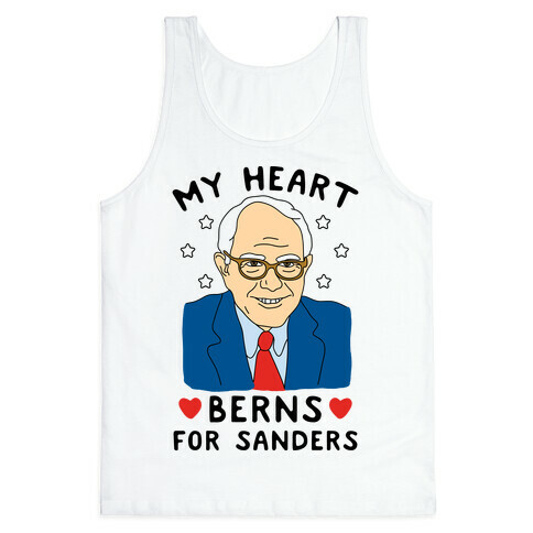 My Heart Berns For Sanders Tank Top