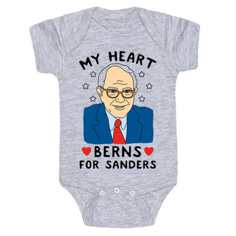 My Heart Berns For Sanders Baby One-Piece