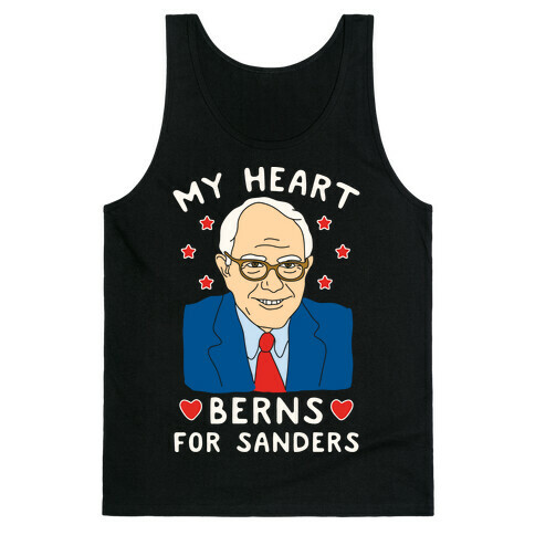 My Heart Berns For Sanders Tank Top