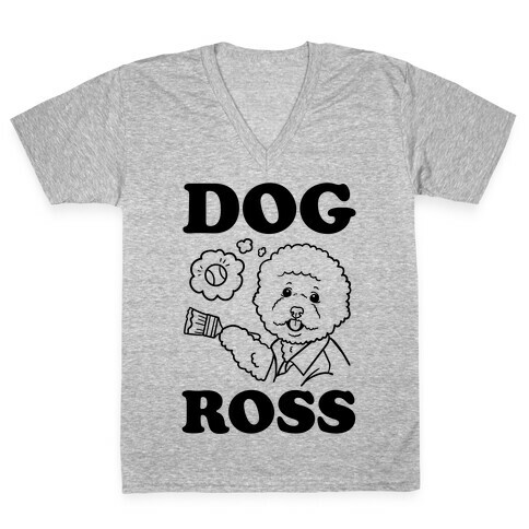 Dog Ross  V-Neck Tee Shirt