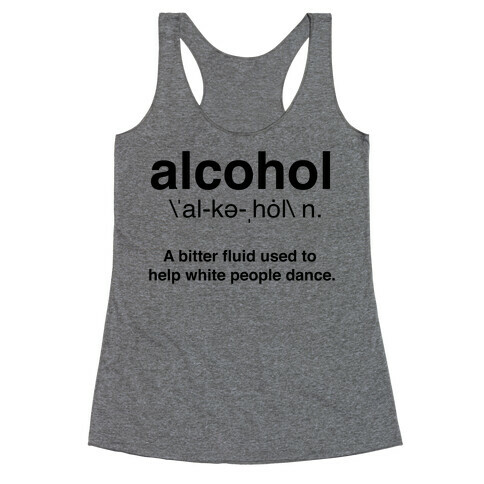 Alcohol Definition Racerback Tank Top