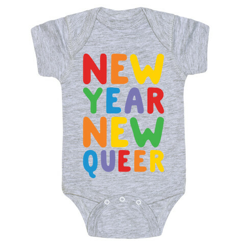 New Year New Queer Baby One-Piece