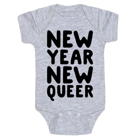 New Year New Queer Baby One-Piece