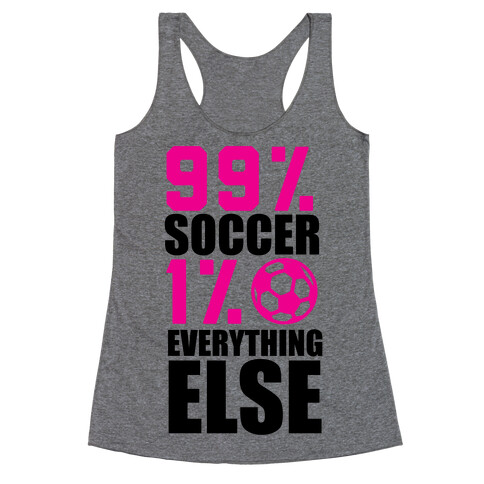 99% Soccer Racerback Tank Top