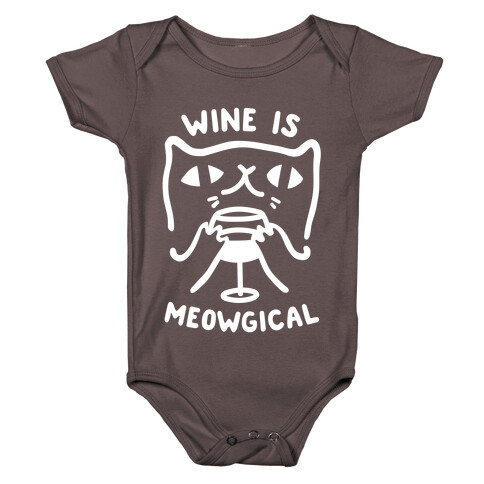 Wine is Meowgical Baby One-Piece