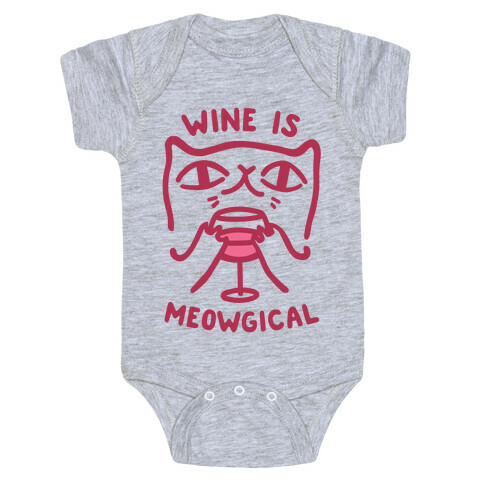 Wine is Meowgical Baby One-Piece