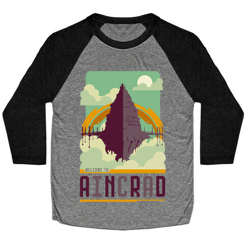 Welcome To Aincrad Baseball Tee