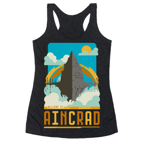 Welcome To Aincrad Racerback Tank Top