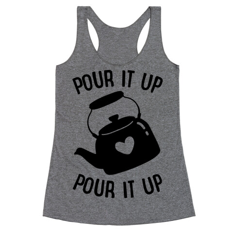 Pour It Up Tea Kettle Racerback Tank Top