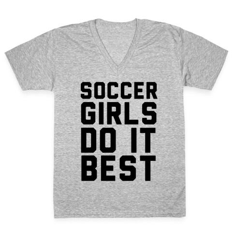 Soccer Girls V-Neck Tee Shirt