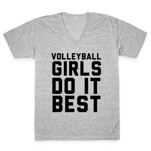 Volleyball Girls V-Neck Tee Shirt