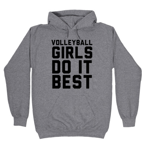 Volleyball Girls Hooded Sweatshirt