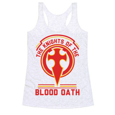 The Knights of The Blood Oath Racerback Tank Top
