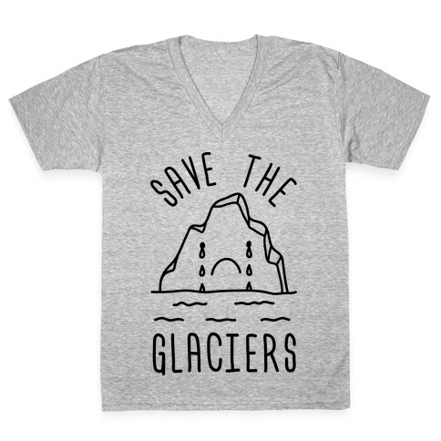 Save The Glaciers V-Neck Tee Shirt