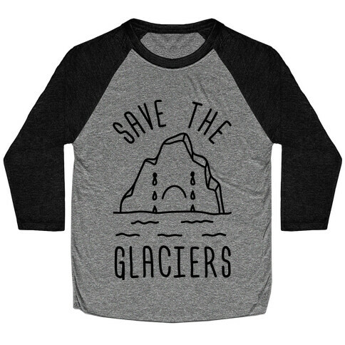 Save The Glaciers Baseball Tee