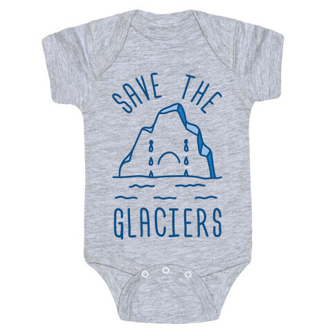 Save The Glaciers Baby One-Piece