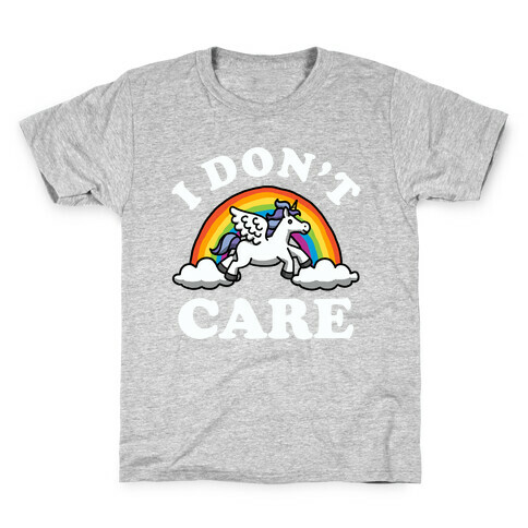 I Don't Care (Unicorn) Kids T-Shirt