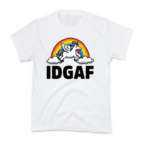 IDGAF (Unicorn) Kids T-Shirt