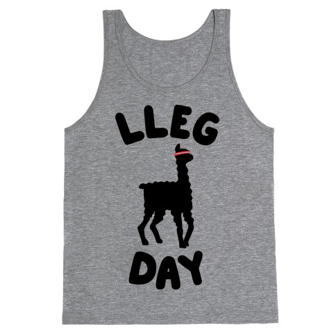 Lleg Day Llama Tank Top